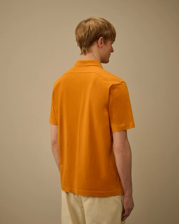 1020 Jersey Short Sleeve Half Zip Polo