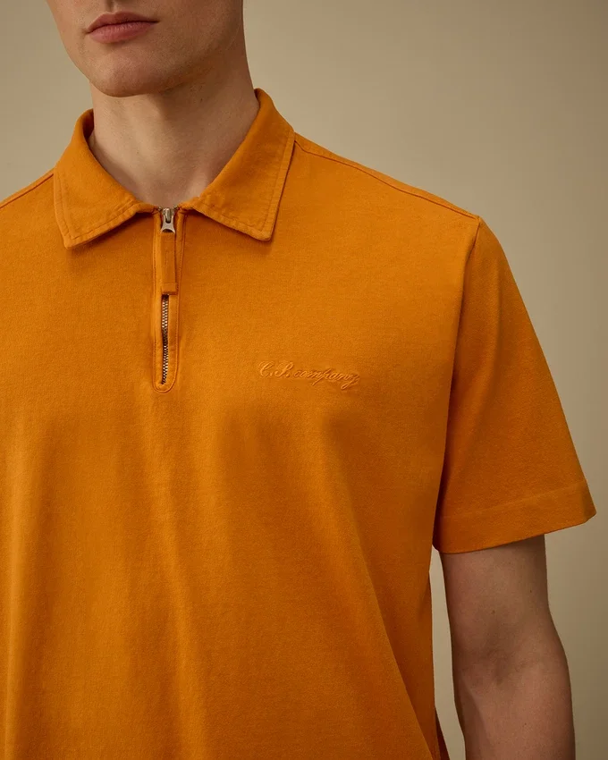 1020 Jersey Short Sleeve Half Zip Polo