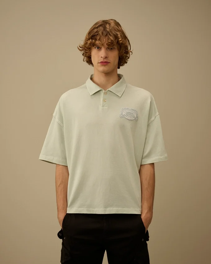 20/1 Jersey Short Sleeve Boxy Logo Polo