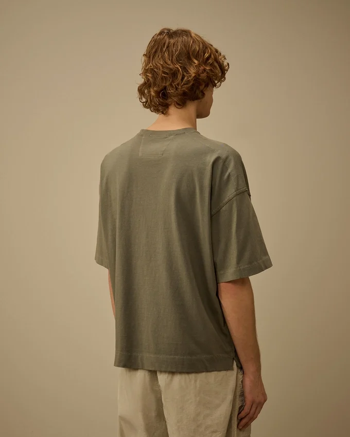 20/1 Jersey Short Sleeve Boxy Logo T-Shirt