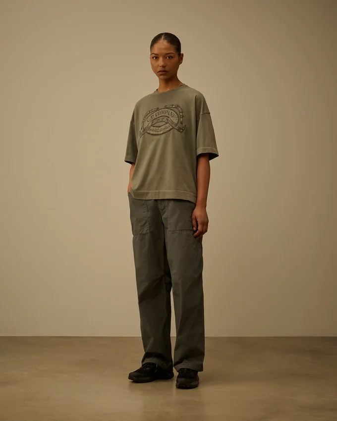 20/1 Jersey Short Sleeve Boxy Logo T-Shirt