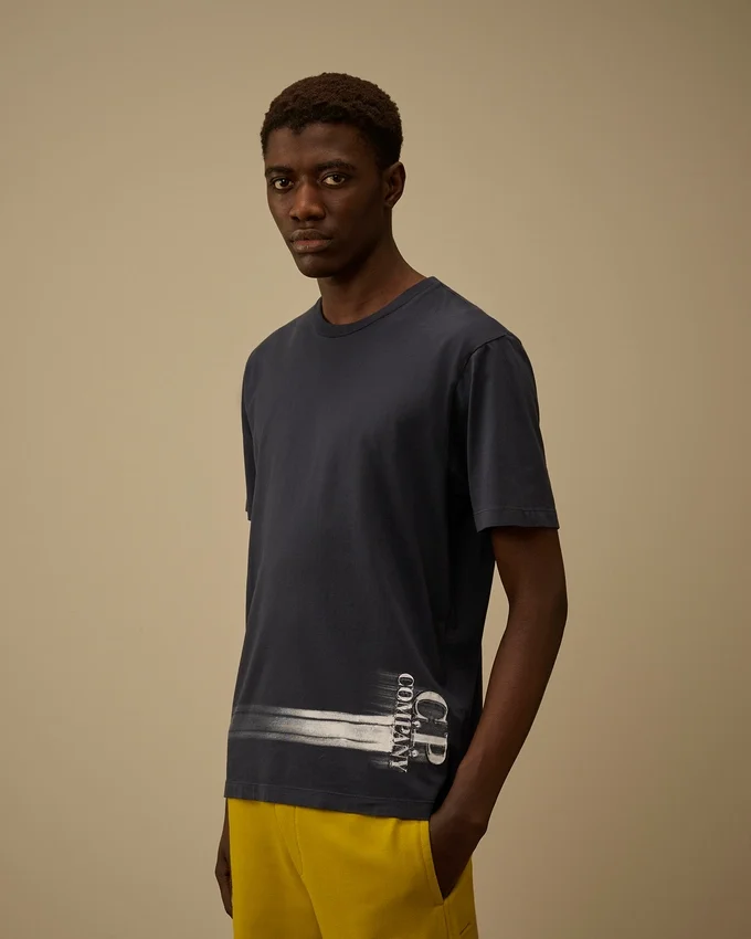 24/1 Jersey Short Sleeve Bottom Logo T-Shirt