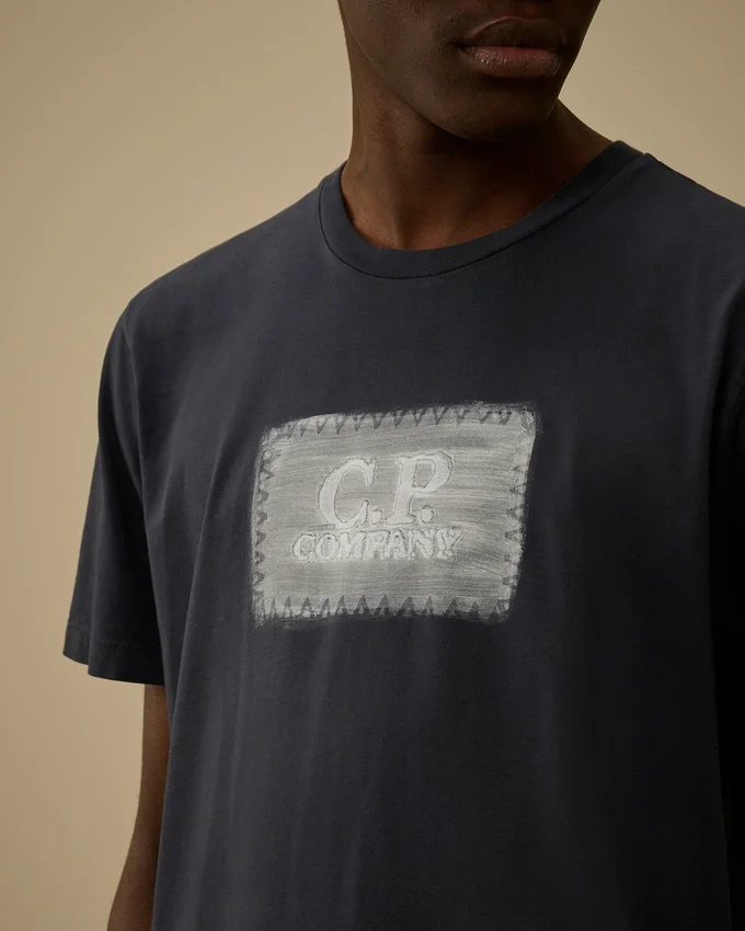 24/1 Jersey Short Sleeve Logo Label T-Shirt