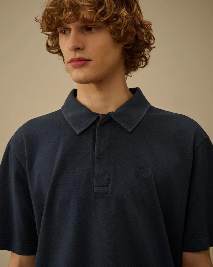 24/1 Piquet Button Short Sleeve Polo
