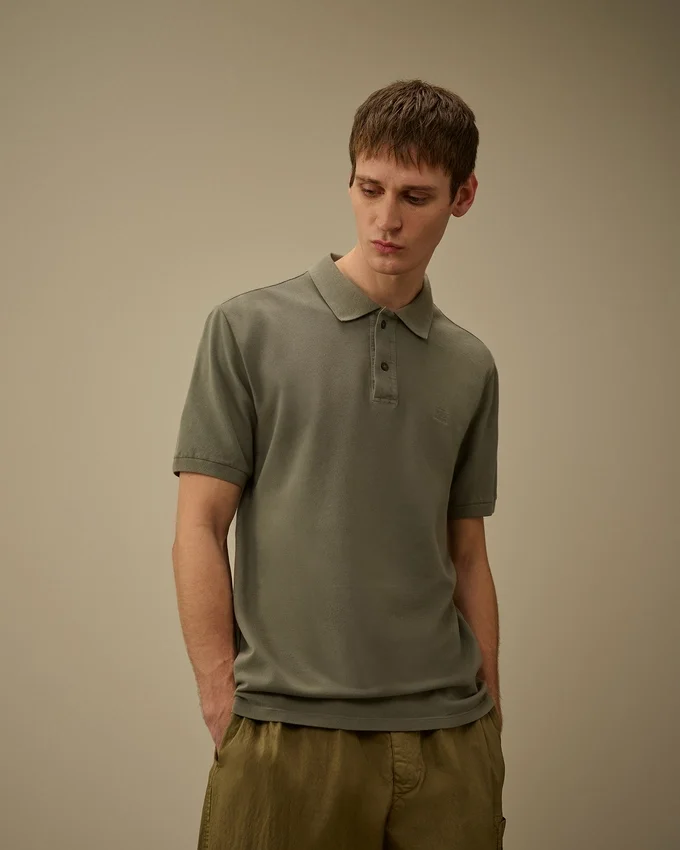 24/1 Piquet Pigment Dyed Short Sleeve Polo