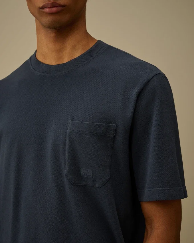 24/1 Piquet Pigment Dyed Short Sleeve T-Shirt