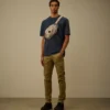 24/1 Piquet Pigment Dyed Short Sleeve T-Shirt