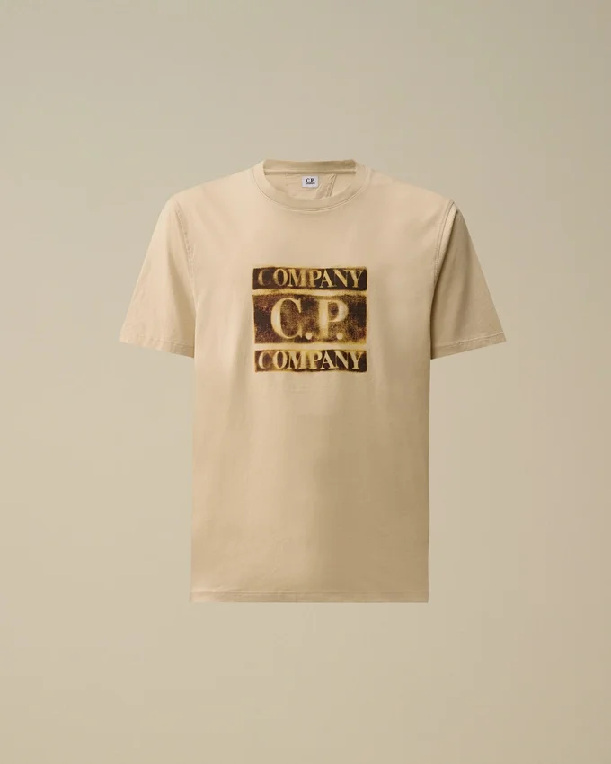 30/1 Jersey Short Sleeve Faded Logo T-Shirt