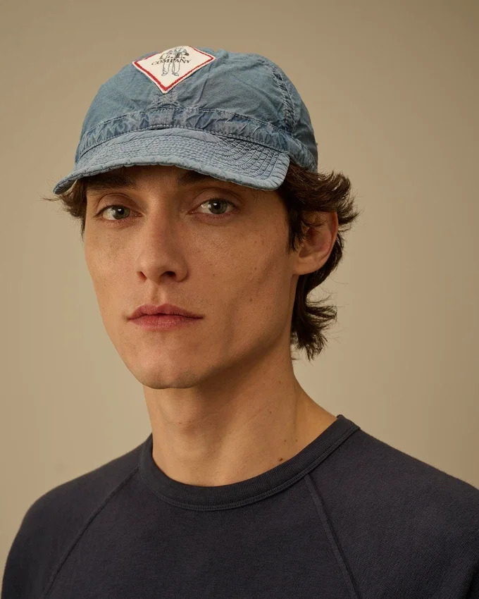 50 Fili Indigo Bleached Cap