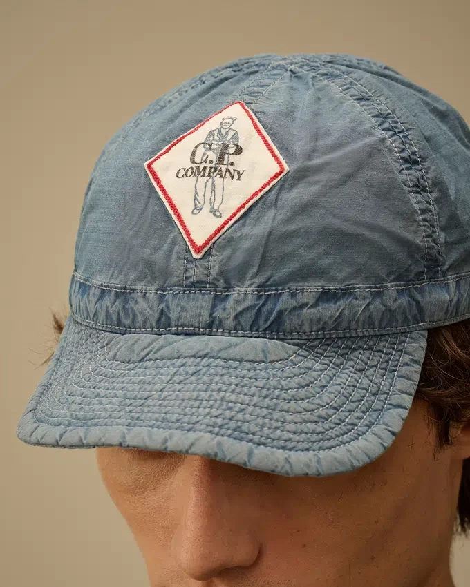 50 Fili Indigo Bleached Cap