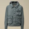 50 Fili Indigo Bleached Goggle Jacket