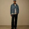 50 Fili Indigo Bleached Goggle Jacket