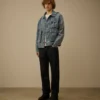 50 Fili Indigo Bleached Goggle Jacket