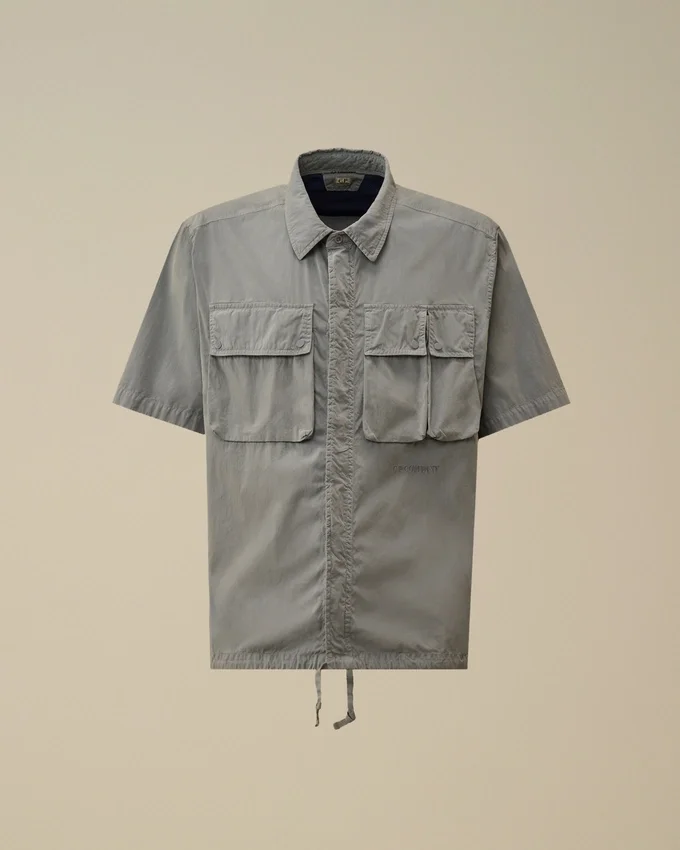 50 Fili Short Sleeve Zip Shirt