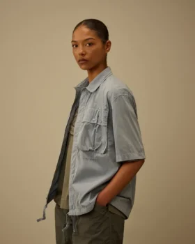 50 Fili Short Sleeve Zip Shirt