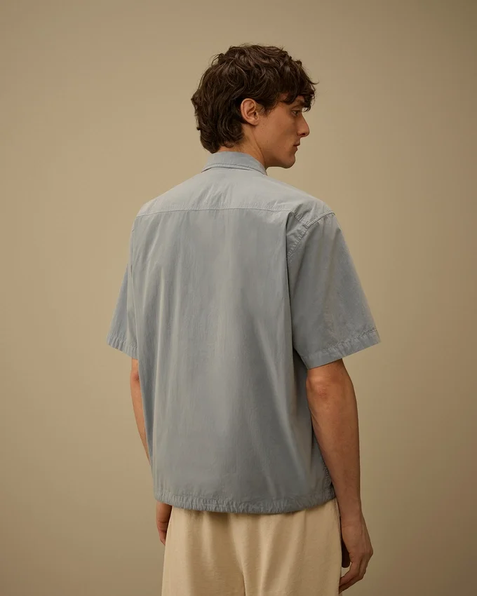 50 Fili Short Sleeve Zip Shirt