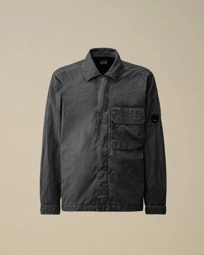 50 Fili Wax Zipped Lens Overshirt