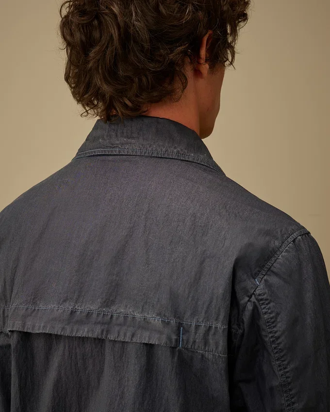 50 Fili Wax Zipped Lens Overshirt