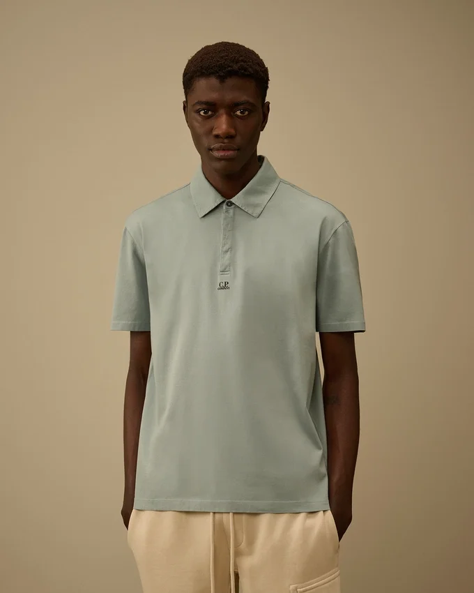 70/2 Mercerized Jersey Gasato Short Sleeve Logo Polo