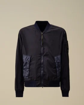 Bi-TM Mixed Lens Bomber Jacket