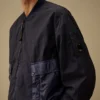 Bi-TM Mixed Lens Bomber Jacket