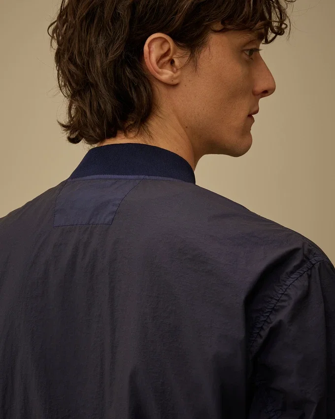 Bi-TM Mixed Lens Bomber Jacket