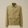 Broken Twill Button Overshirt