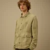 Broken Twill Button Overshirt