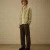 Broken Twill Button Overshirt