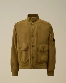 Broken Twill Lens Bomber Jacket