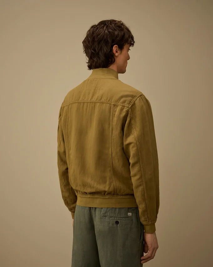 Broken Twill Lens Bomber Jacket