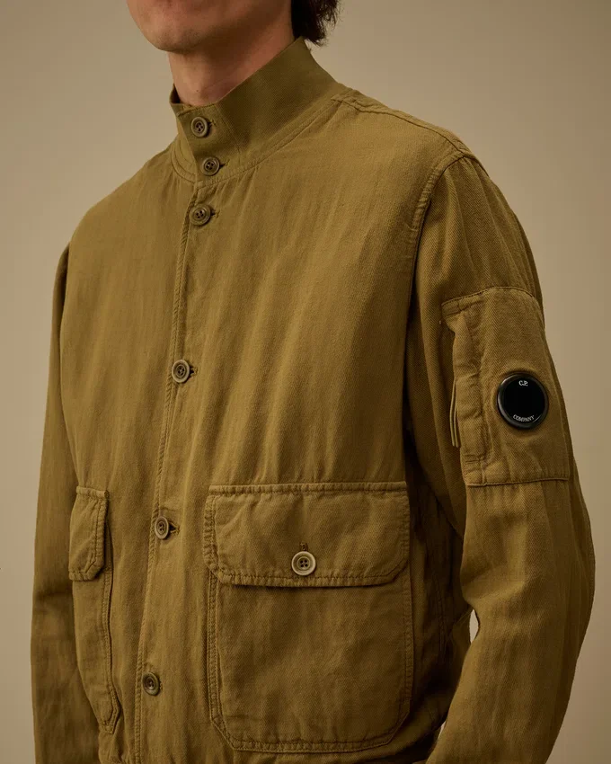 Broken Twill Lens Bomber Jacket