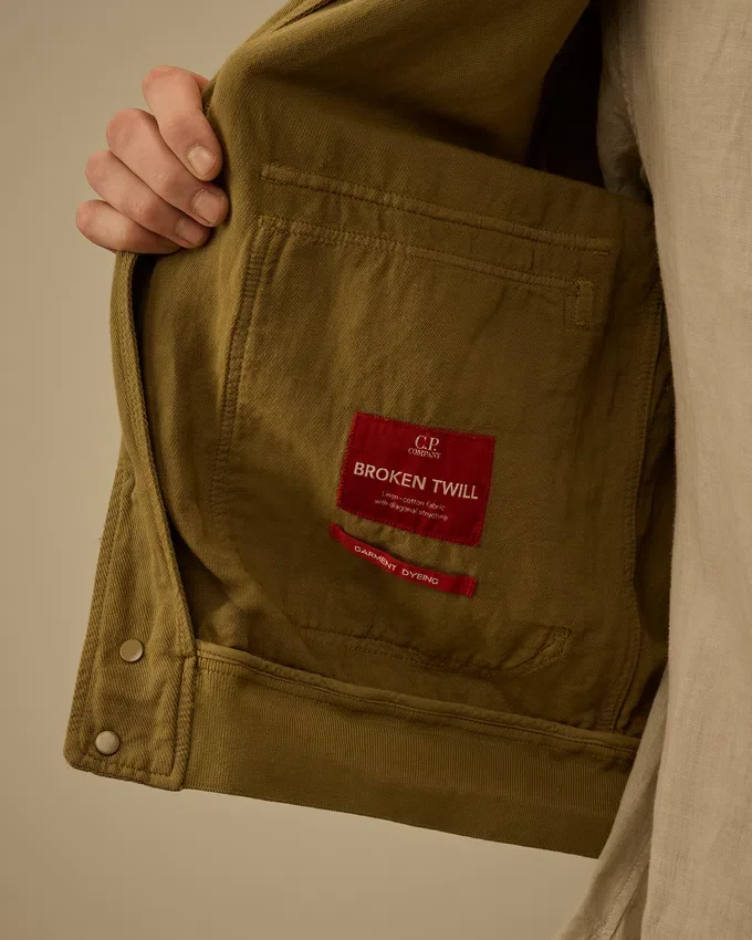 Broken Twill Lens Bomber Jacket
