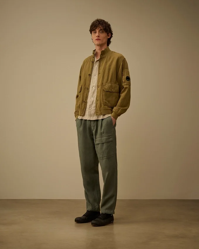 Broken Twill Lens Bomber Jacket