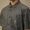 Chambray Short Sleeve Button Shirt