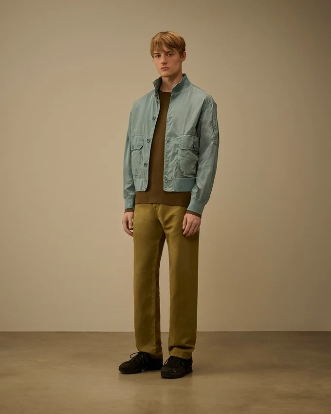 Chrome-R Button Bomber Jacket