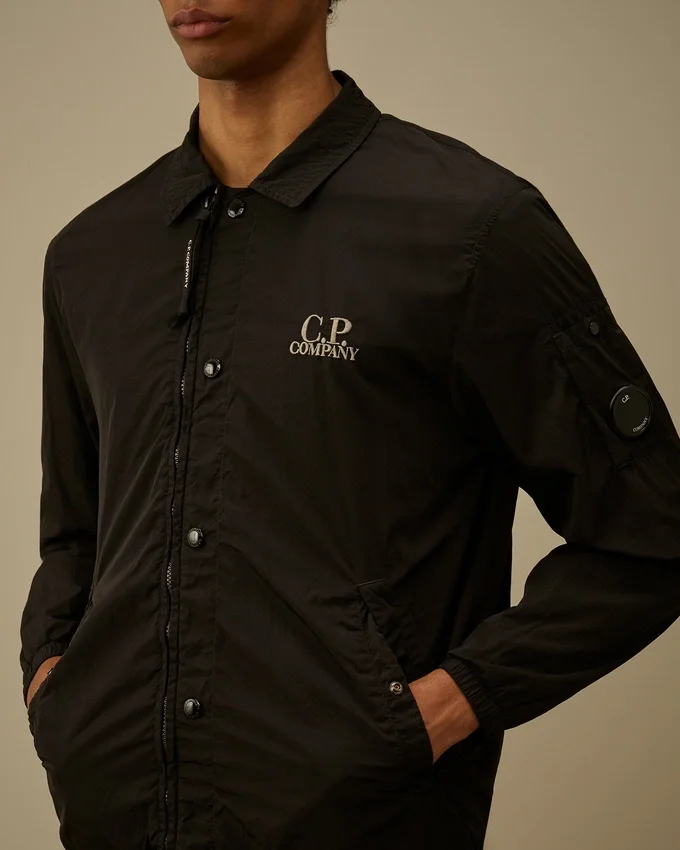 Chrome-R Graphic Zipped Overshirt