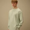 Combed Jersey 10/2 Boxy Mockneck Sweatshirt