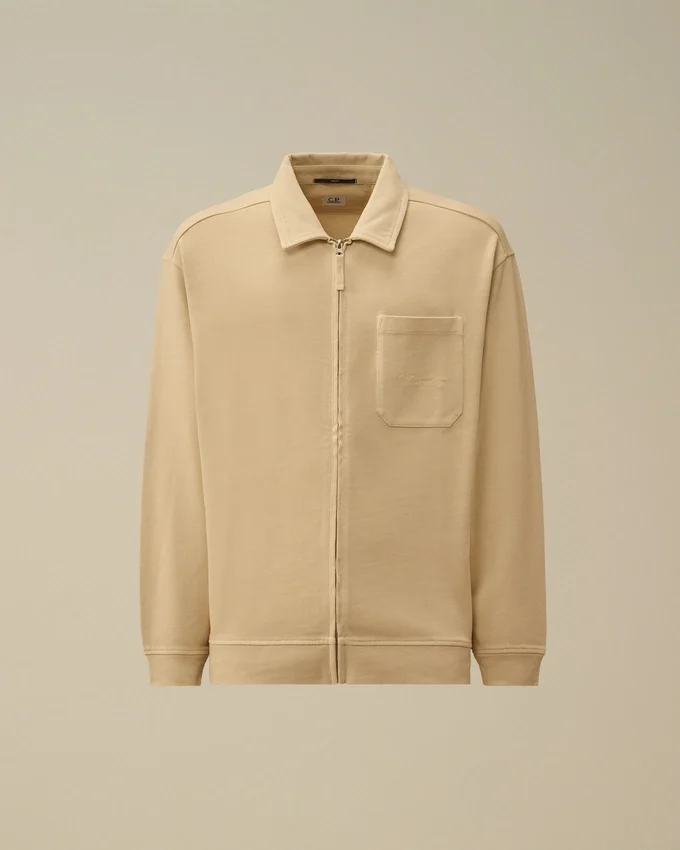 Combed Jersey 10/2 Boxy Zip Sweatshirt