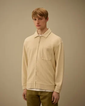 Combed Jersey 10/2 Boxy Zip Sweatshirt