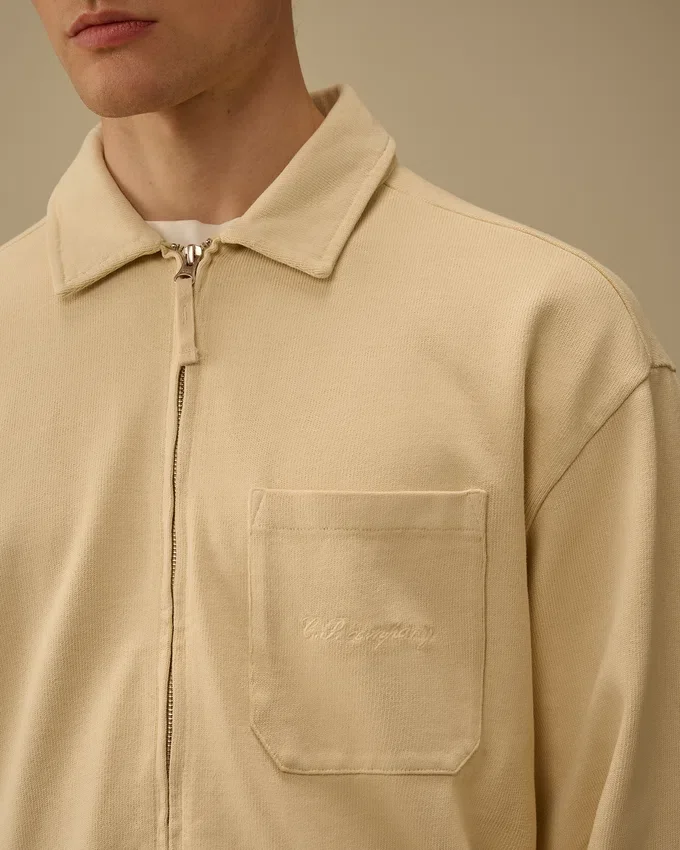 Combed Jersey 10/2 Boxy Zip Sweatshirt