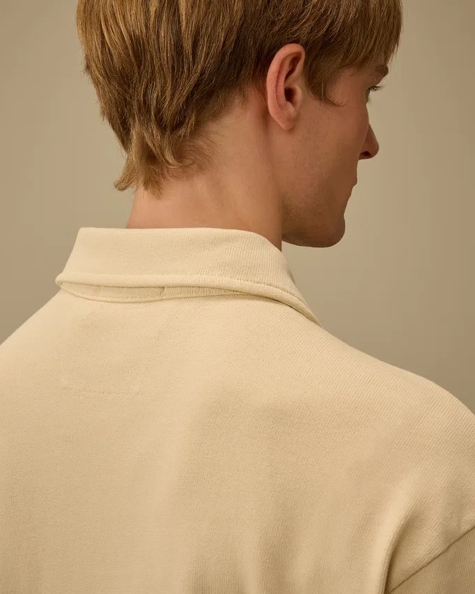 Combed Jersey 10/2 Boxy Zip Sweatshirt