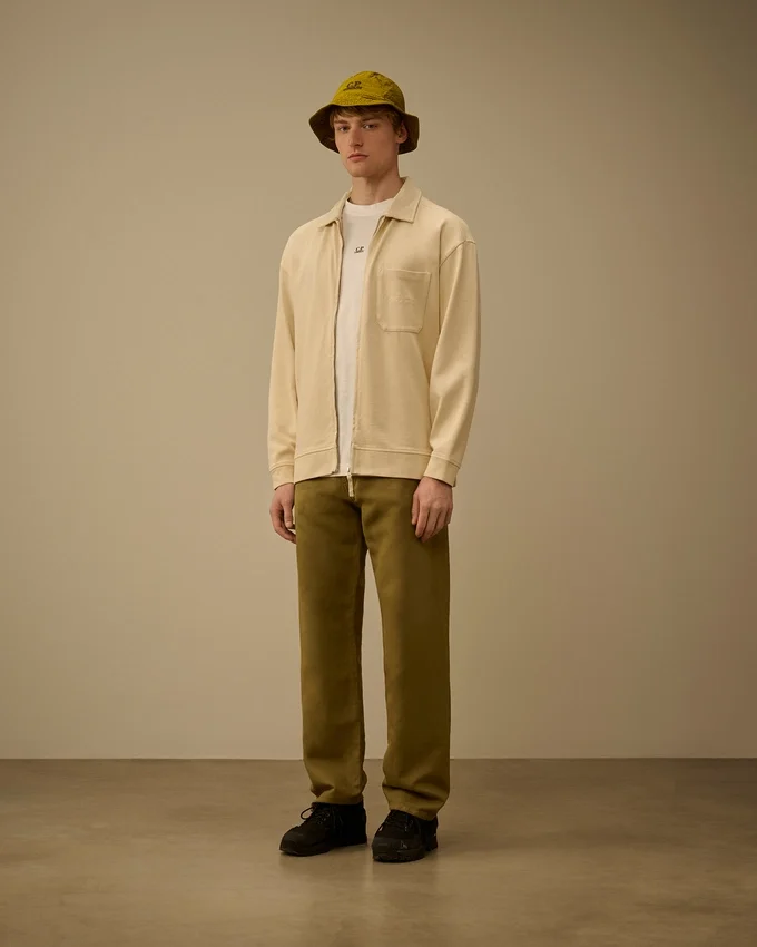 Combed Jersey 10/2 Boxy Zip Sweatshirt