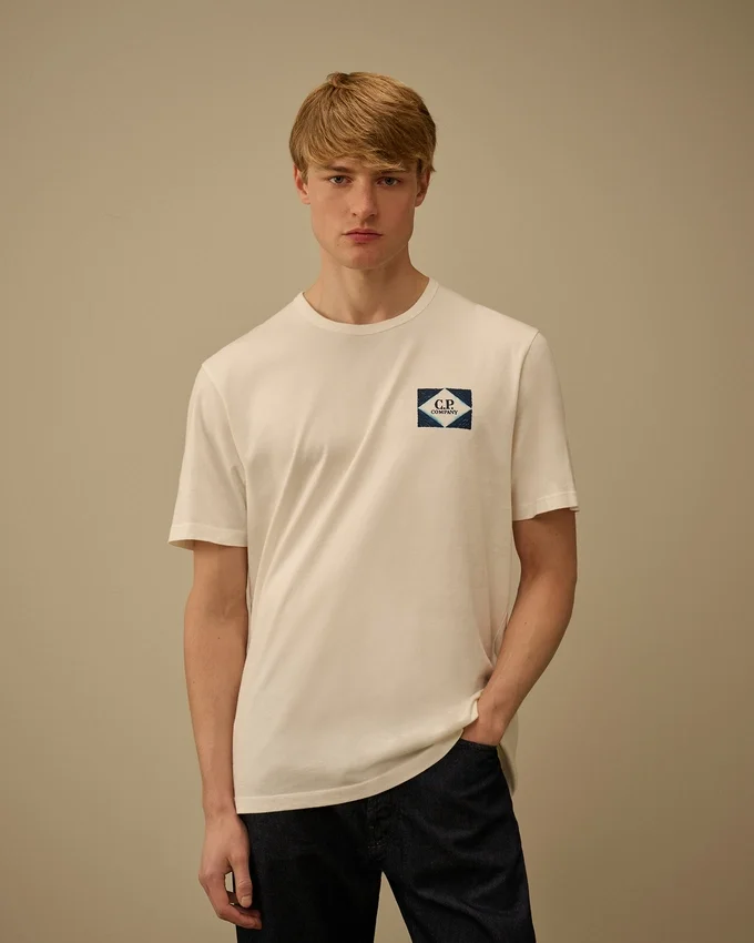 Compact 20/1 Jersey Short Sleeve Logo T-Shirt