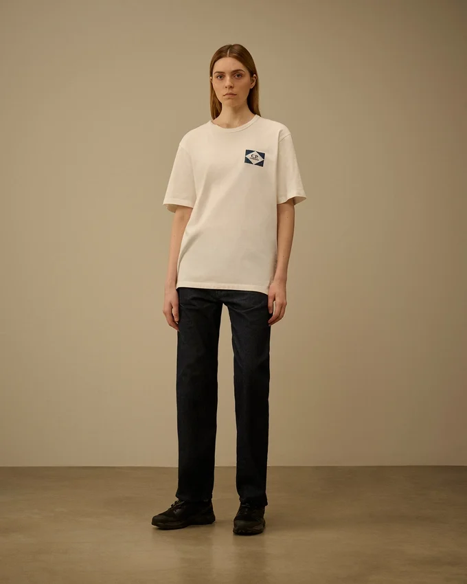Compact 20/1 Jersey Short Sleeve Logo T-Shirt