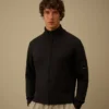 Compact Cotton Zipped Cardigan