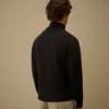 Compact Cotton Zipped Cardigan