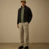 Compact Cotton Zipped Cardigan