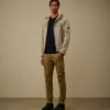 Cotton Chenille Crewneck Lens Sweater