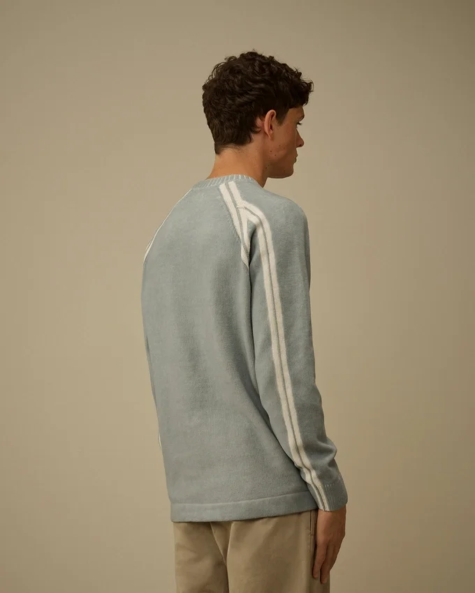 Cotton Chenille Double Dyed Crewneck Sweater